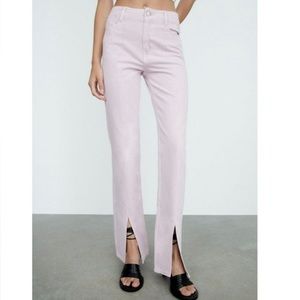 Slim Flare Light Purple Zara Jeans